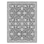 (B845) Providence Tiffany Grey Floral Area Rug, 8x10
