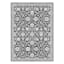 (B845) Providence Tiffany Grey Floral Area Rug, 5x7