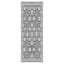 (B845) Providence Tiffany Grey Floral Runner, 2x7