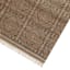 (B848) Tracey Boyd Devon Black Diamond Design Tassel Area Rug, 5x7