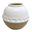 Honeybloom White Terracotta Vase, 7"