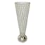 Silver Metal & Crystal Gem Vase, 21"