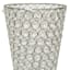 Silver Metal & Crystal Gem Vase, 21"