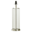 Providence Silver Clear Glass Column Table Lamp Base, 21"