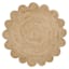 Daisy Jute Round Accent Rug, 3'