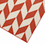 (E469) Ember Orange Herringbone Area Rug, 8x10