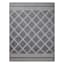 (E471) Journi Grey Diamond Design Outdoor Area Rug, 8x10