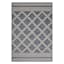 (E471) Journi Grey Diamond Design Area Rug, 5x8