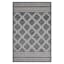 (E471) Journi Grey Diamond Design Outdoor Accent Rug, 3x5