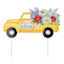 Yellow Welcome Retro Truck Yard Stake, 23.6"