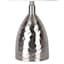 Found & Fable Silver Hammered Metal Small Table Lamp with Shade, 19.5"
