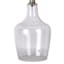 Honeybloom Clear Dimpled Glass Table Lamp with Shade, 18"