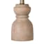 Honeybloom Natural Wood Turned Small Table Lamp with Shade, 15.5"