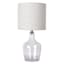 Honeybloom Clear Dimpled Glass Accent Lamp with Shade, 20"