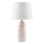Honeybloom Natural Textured Ceramic Table Lamp with Shade, 20"