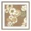 Honeybloom Glass Framed Floral Print Wall Art, 21"