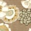 Honeybloom Glass Framed Floral Print Wall Art, 21"