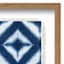 Ty Pennington Glass Framed Shibori Print Wall Art, 19"