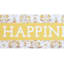 Honeybloom Let Happiness Bloom Canvas Wall Sign, 36x6
