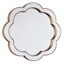 Flower Shape Framed Wall Mirror, 22"