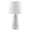 Ty Pennington Dark Grey Ceramic Table Lamp with Shade, 18"