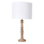 Honeybloom Neutral Spindle Table Lamp With Shade, 25"