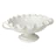 Willow Crossley White Ceramic Pie Crust Edge Compote, 10.5"
