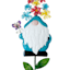 Sunny Club Multicolor Flower Cap Gnome Yard Stake, 23.6"