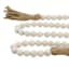Honeybloom Whitewashed Wooden Bead Garland, 58"