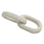 White Wooden Link Table Decor, 9"