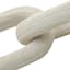 White Wooden Link Table Decor, 9"