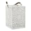 Found & Fable White Wooden Candle Holder, 10"