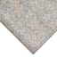 (B849) Providence Villa Grey Floral Area Rug, 5x8