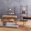 Parkview 5 Tier Metal & Wood Veneer Bookshelf