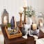 Honeybloom Mango Wood Candle Holder, 15"