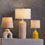 Tracey Boyd Yellow Textured Ceramic Accent Lamp, 14"