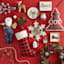 Red Berry & Frosted Pine Plaid Wreath, 20"