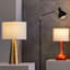 Black & Brass Task Floor Lamp, 65"
