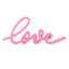 Tiny Dreamers Pink Love Sign, 12"