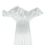 Willow Crossley Clear Glass Petal Top Vase, 9"