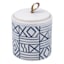 Tracey Boyd Blue Printed Ceramic Box, 4"