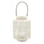 Found & Fable Ivory Metal Lantern, 10"