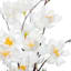 White Blossom Arrangement in Glass Vase, 10"