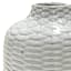 Honeybloom White Textured Ceramic Vase, 5"