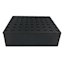 Providence Black Rattan Wood Box, 9x7