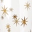 Willow Crossley Gold Etched Star Glass Vase, 11.8"