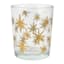 Willow Crossley Gold Etched Star Glass Votive Candle Holder, 2.6"