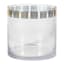 Providence Clear Greek Key Cylinder Glass Vase, Small