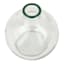 Willow Crossley Green Rim Clear Bud Vase, 3"