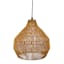 Found & Fable Neutral Rope Plug-In Pendant Light, 15.5"
